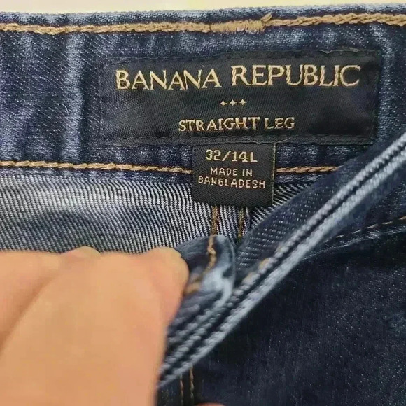 Banana Republic Straight Leg Jeans GUC Size 32/14L - Picture 4 of 7